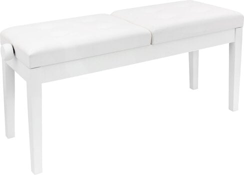 Taburete de piano dúo Pianonova HY-PJ022 Taburete de piano dúo White Matt - 4