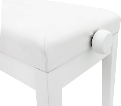 Taburete de piano dúo Pianonova HY-PJ022 Taburete de piano dúo White Matt - 6