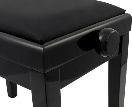 Banqueta de piano em madeira Pianonova HY-PJ023 Banqueta de piano em madeira Black Gloss - 5