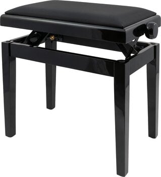Banqueta de piano em madeira Pianonova HY-PJ023 Banqueta de piano em madeira Black Gloss - 4