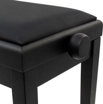 Дървена табуретка за пиано Pianonova HY-PJ023 Дървена табуретка за пиано Black Matte - 5