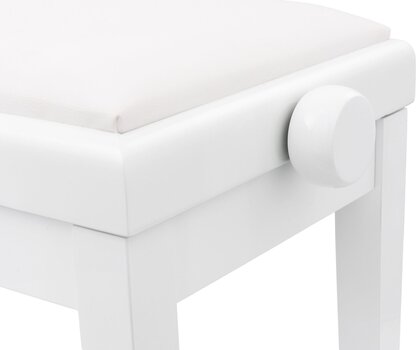 Дървена табуретка за пиано Pianonova HY-PJ023 Дървена табуретка за пиано White Gloss - 5