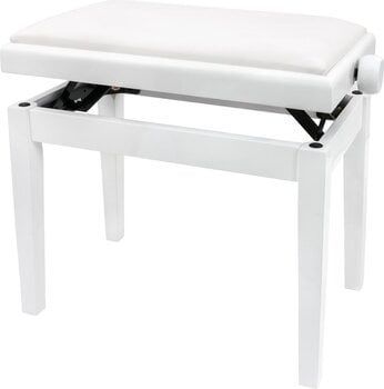 Дървена табуретка за пиано Pianonova HY-PJ023 Дървена табуретка за пиано White Gloss - 4