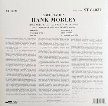LP platňa Hank Mobley - Soul Station (180 g) (Reissue) (Limited Edition) (Blue Coloured) (LP) - 5
