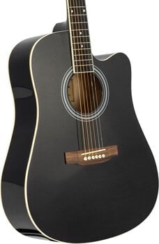 Dreadnought Guitar Pasadena SG028C Black Dreadnought Guitar - 4