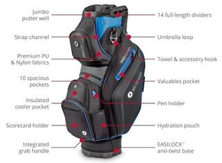 Cart Bag Motocaddy Pro Series Black/Red Cart Bag - 4