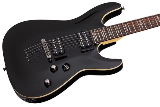 E-Gitarre Schecter Omen 6 Gloss Black E-Gitarre - 4