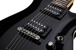 Elektromos gitár Schecter Omen 6 Gloss Black Elektromos gitár - 4