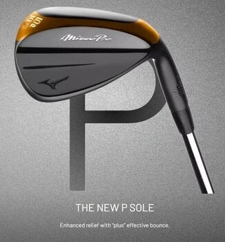 Kij golfowy - wedge Mizuno Pro T-1 Soft White Satin Kij golfowy - wedge Prawa ręka Stal 54° 10° Wedge Flex - 3