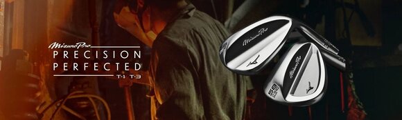 Golfová palica - wedge Mizuno Pro T-3 Soft White Satin Golfová palica - wedge Pravá ruka Oceľ 58° 08° Wedge Flex - 6