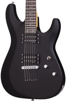 Electric guitar Schecter C-6 Deluxe Satin Black Electric guitar - 3