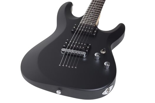 Electric guitar Schecter C-6 Deluxe Satin Black Electric guitar - 6