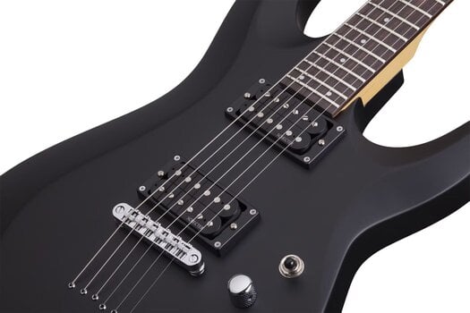 Electric guitar Schecter C-6 Deluxe Satin Black Electric guitar - 7