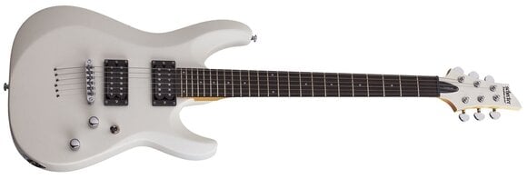 E-Gitarre Schecter C-6 Deluxe Satin White E-Gitarre - 2