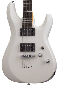 E-Gitarre Schecter C-6 Deluxe Satin White E-Gitarre - 3