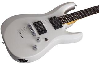 E-Gitarre Schecter C-6 Deluxe Satin White E-Gitarre - 3