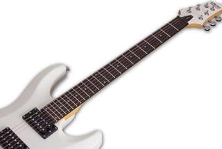 E-Gitarre Schecter C-6 Deluxe Satin White E-Gitarre - 6