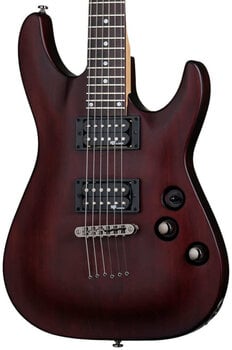E-Gitarre Schecter C-1 SGR Walnut Satin E-Gitarre - 3