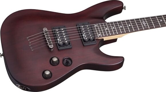E-Gitarre Schecter C-1 SGR Walnut Satin E-Gitarre - 4