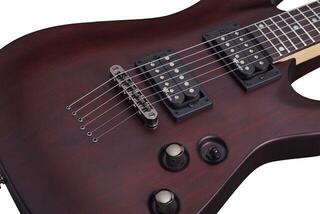 Elektrická gitara Schecter C-1 SGR Walnut Satin Elektrická gitara - 4
