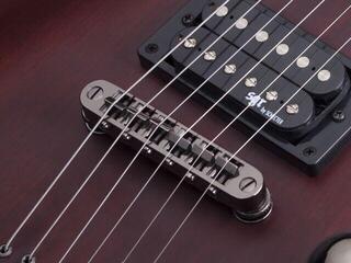 Elektrická gitara Schecter C-1 SGR Walnut Satin Elektrická gitara - 5