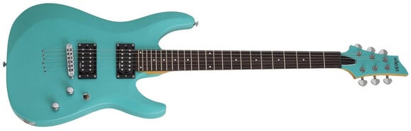 Electric guitar Schecter C-6 Deluxe Satin Aqua Electric guitar - 2