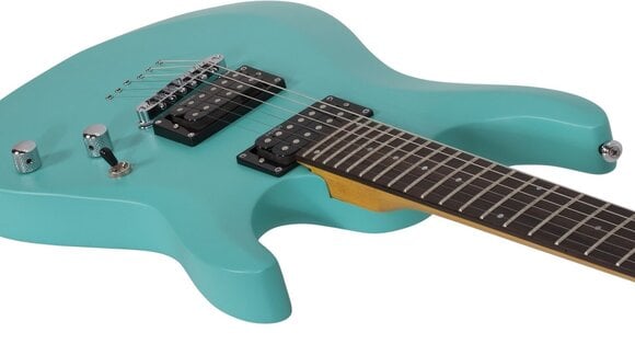Electric guitar Schecter C-6 Deluxe Satin Aqua Electric guitar - 5