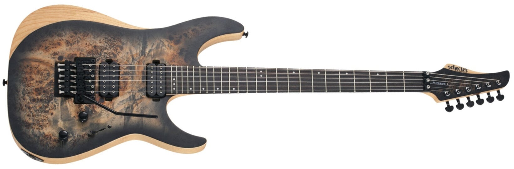 ギター Schecter Reaper-6 FR Charcoal Burst Schecter Reaper-6 FR Gitara elektryczna - Muziker