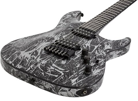 Електрическа китара Schecter C-1 Metallic Silver Електрическа китара - 5