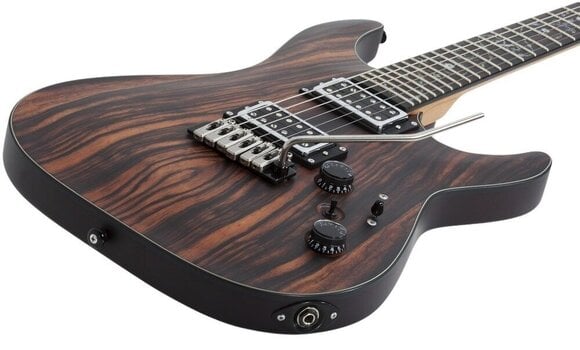 Elektromos gitár Schecter C-1 Exotic Ebony NS Natural Satin Elektromos gitár - 5