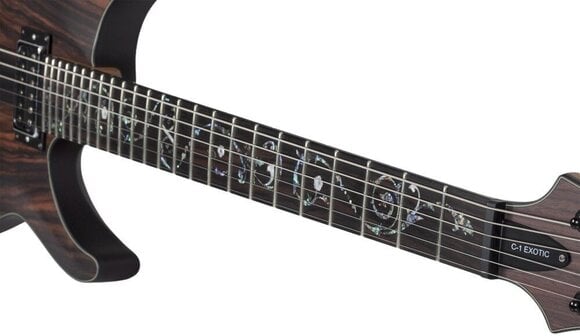 Elektromos gitár Schecter C-1 Exotic Ebony NS Natural Satin Elektromos gitár - 14