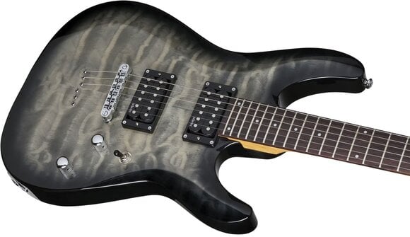 Chitarra Elettrica Schecter C-6 Plus Charcoal Burst Chitarra Elettrica - 5