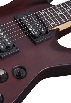 Elektrická gitara Schecter SGR-C1 FR Walnut Satin Elektrická gitara - 4