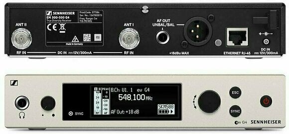 Trådlös handhållen mikrofonuppsättning Sennheiser ew 500 G4-935 AW+: 470-558 MHz - 4