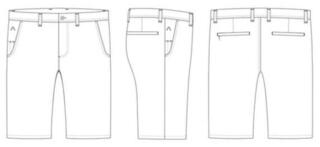Pantalones cortos Alberto Earnie Revolutional Print WR Light Blue - 5