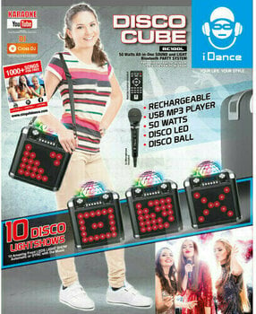 Karaoke-systeem iDance Disco Cube BC100L Black - 6
