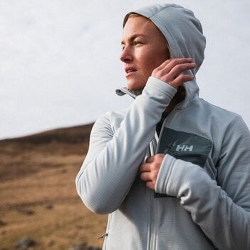Veste Helly Hansen Women's Versalite Hooded Fleece Veste Green Mist M - 9