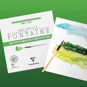 Skizzenbuch Clairefontaine Fontainewhite Skizzenbuch 12 18 x 24 cm 300 g - 2