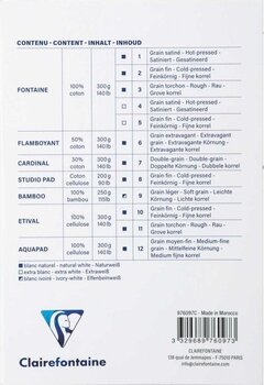 Скицник Clairefontaine 976097C Скицник 12 10 x 15 cm 200 - 300 g - 4