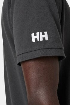 T-Shirt Helly Hansen Men's Crew Short Sleeve Polo Shirt Ebony L - 5