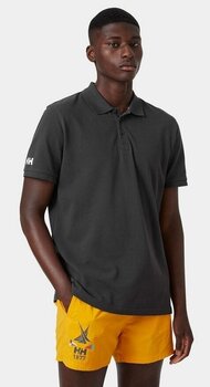 Tričko Helly Hansen Men's Crew Polo tričko s krátkým rukávem Ebony M - 3