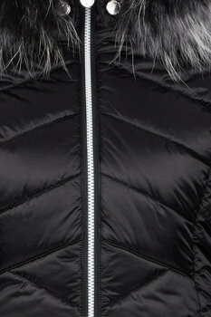 Skidjacka Sportalm Blanche Womens Jacket with Hood and Fur Black 38 - 5