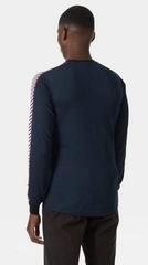 Base Layer Helly Hansen Men's HH LIFA Stripe Long-Sleeve Crew Navy - 3