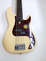 5-string Bassguitar Sire Marcus Miller P5R Alder-5 Vintage White 5-string Bassguitar (Pre-owned) - 1