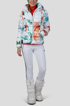 Skijakke Sportalm Exotic Womens Jacket with Hood and Fur Optical White 36 - 3