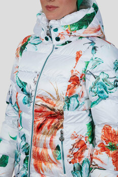Ski-jas Sportalm Exotic Womens Jacket with Hood and Fur Optical White 36 - 4