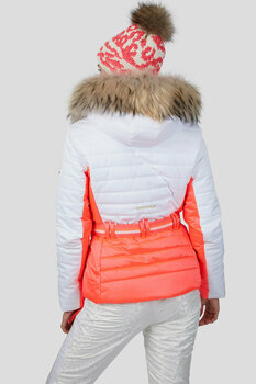 Ski-jas Sportalm Kelly Womens Jacket with Hood and Fur Neon Pink 34 - 2
