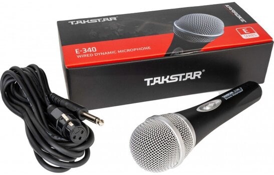 Dynamisk mikrofon for vokal Takstar E-340 Dynamic Microphone with 4m Cable - 7