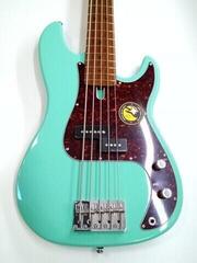 5-strenget basguitar Sire Marcus Miller P5 Alder-5 Green 5-strenget basguitar (Så godt som nyt) - 1