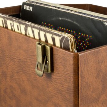 Veske/etui til LP-plater GPO Retro Vinyl Record Case Brown - 8